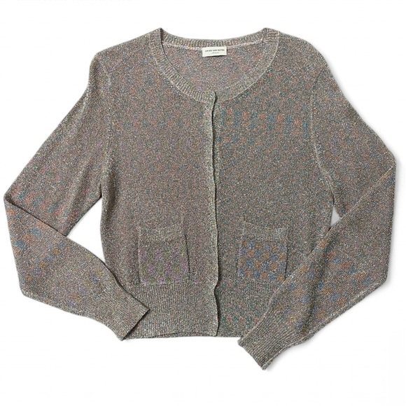 Dries Van Noten Lurex Cardigan Size M